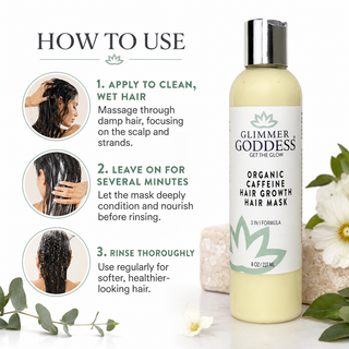 Organic Caffeine Hair Growth Mask – Deep Conditioning Treatment - Glamourous Grace