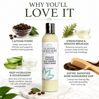 Organic Caffeine Hair Growth Mask – Deep Conditioning Treatment - Glamourous Grace