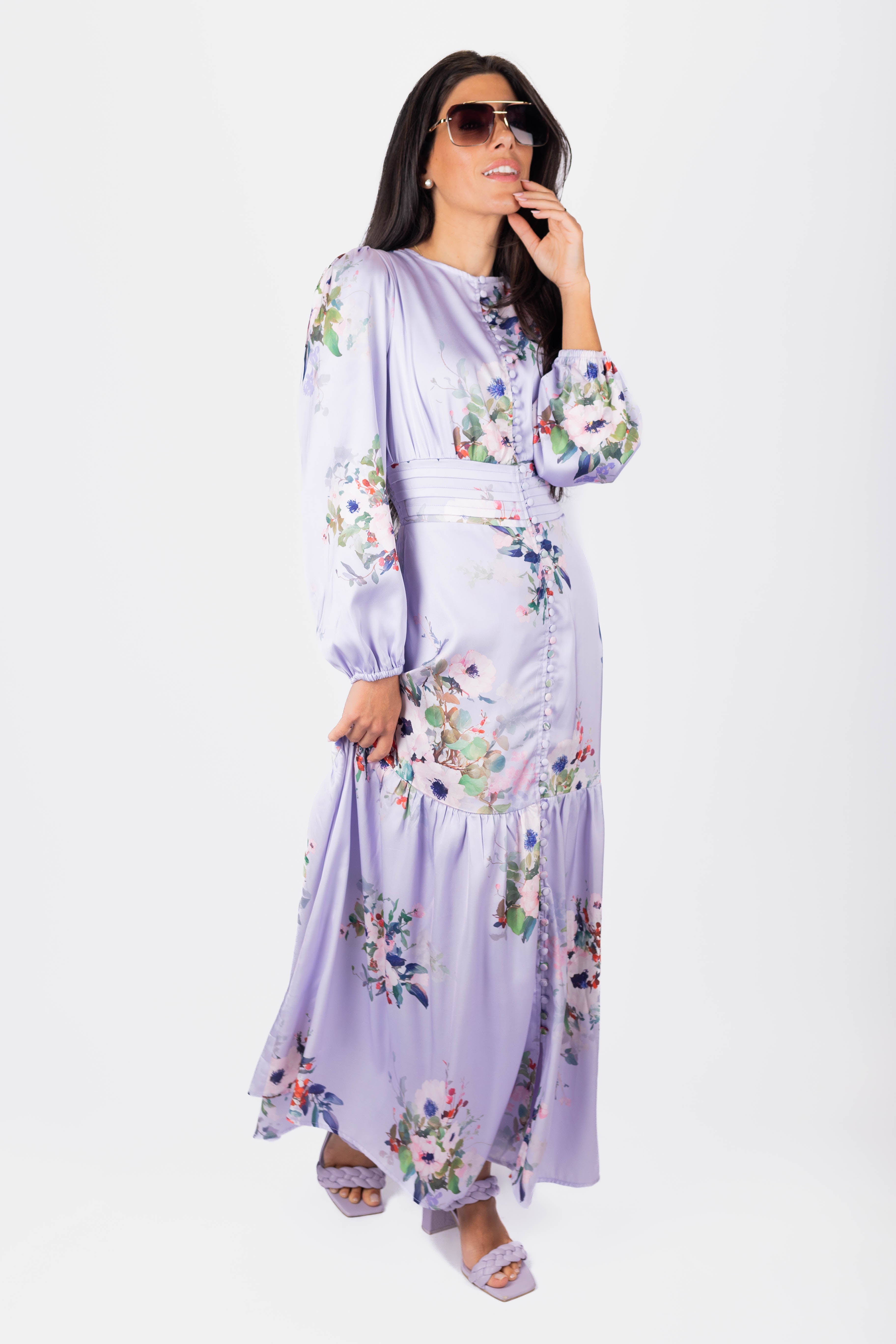 Valentina Dress (Lavender) - Glamourous Grace