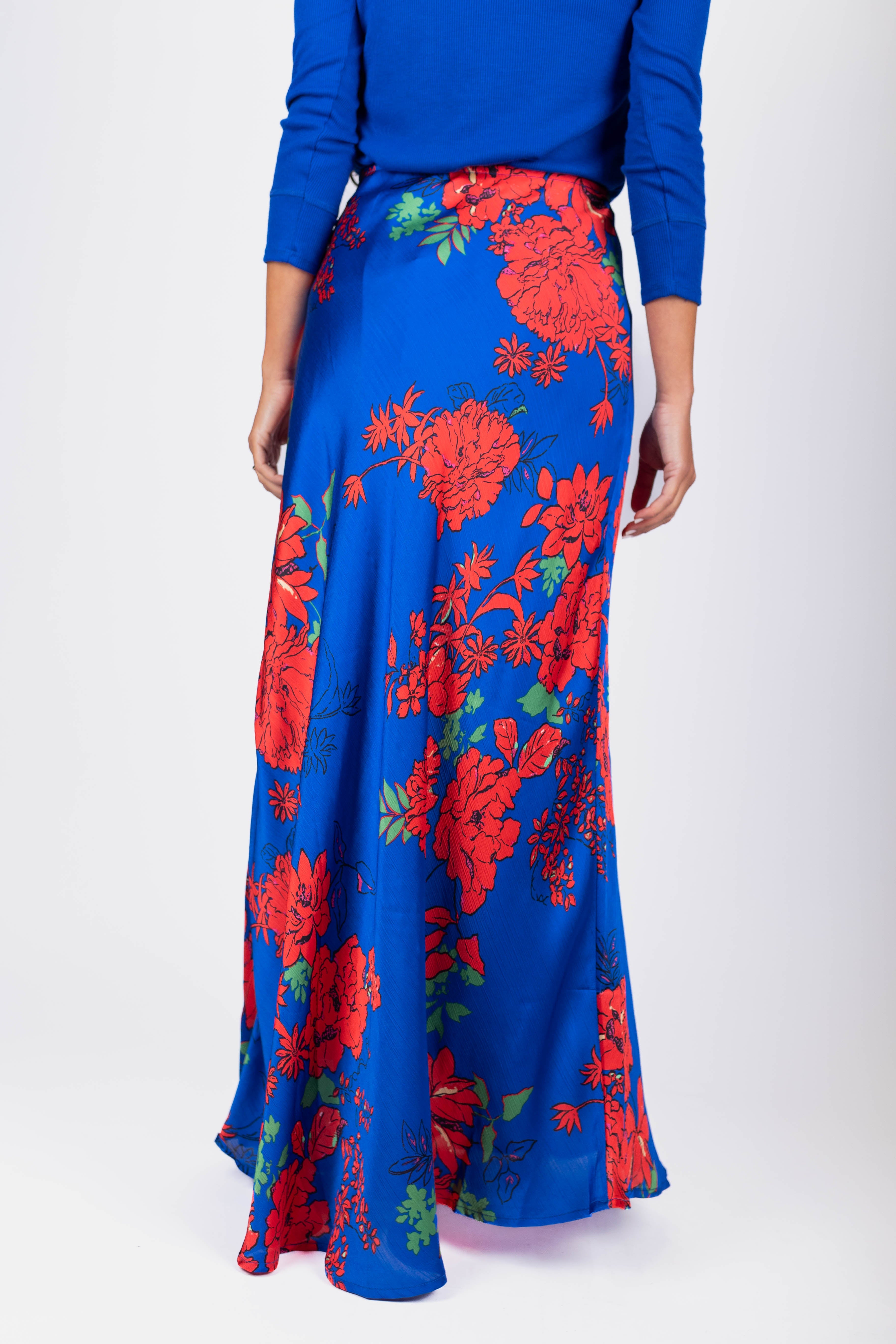 Lisa Skirt (Blue/Red) - Glamourous Grace