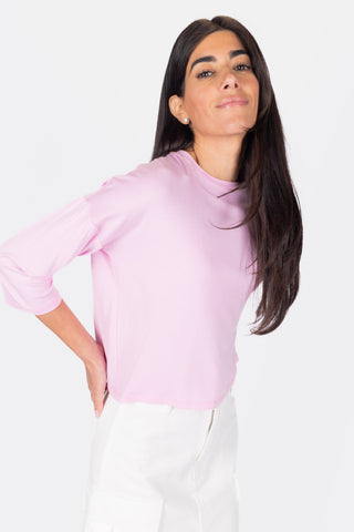 Cropped Tee (Pink Blush)