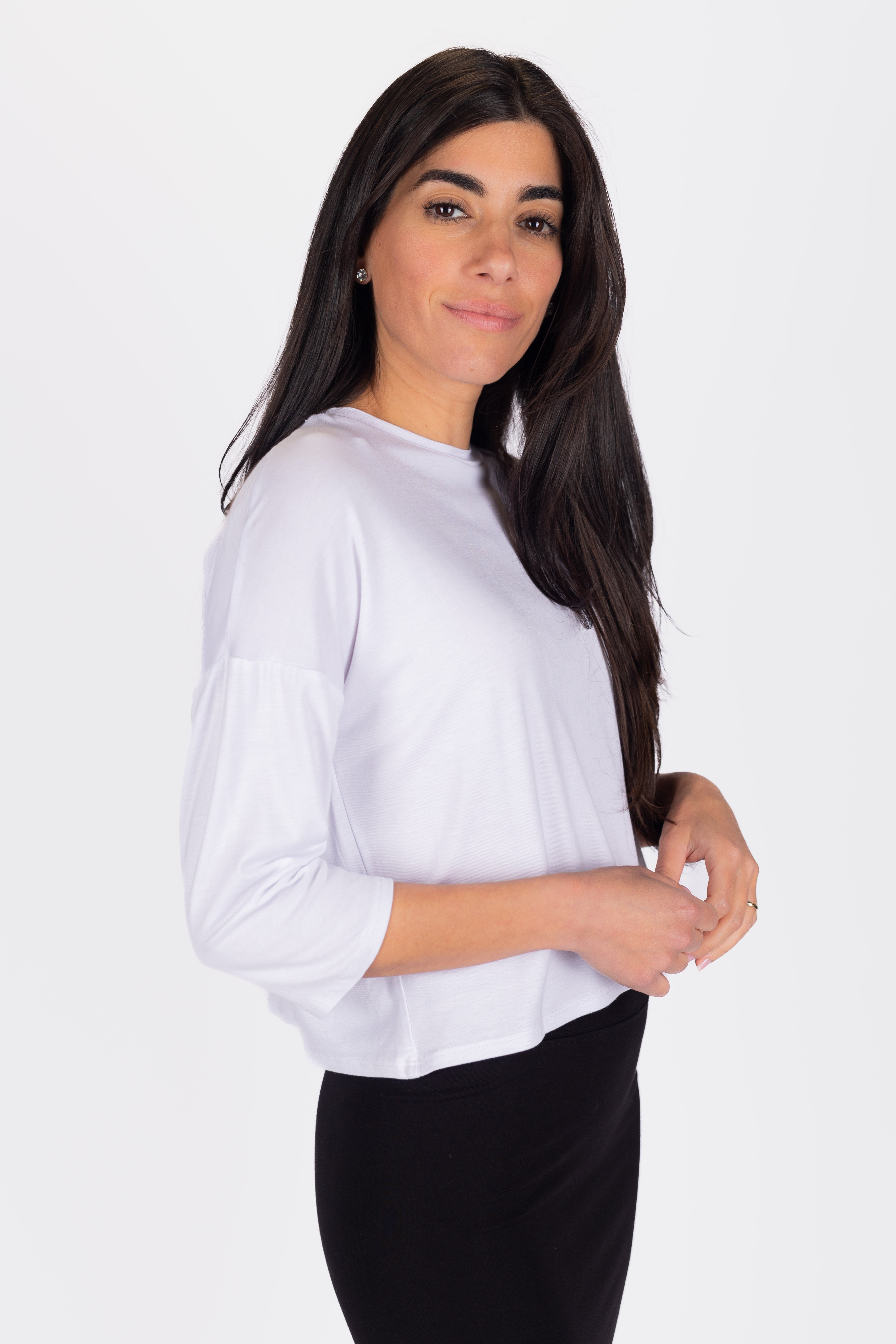 Cropped Tee (Pure White)