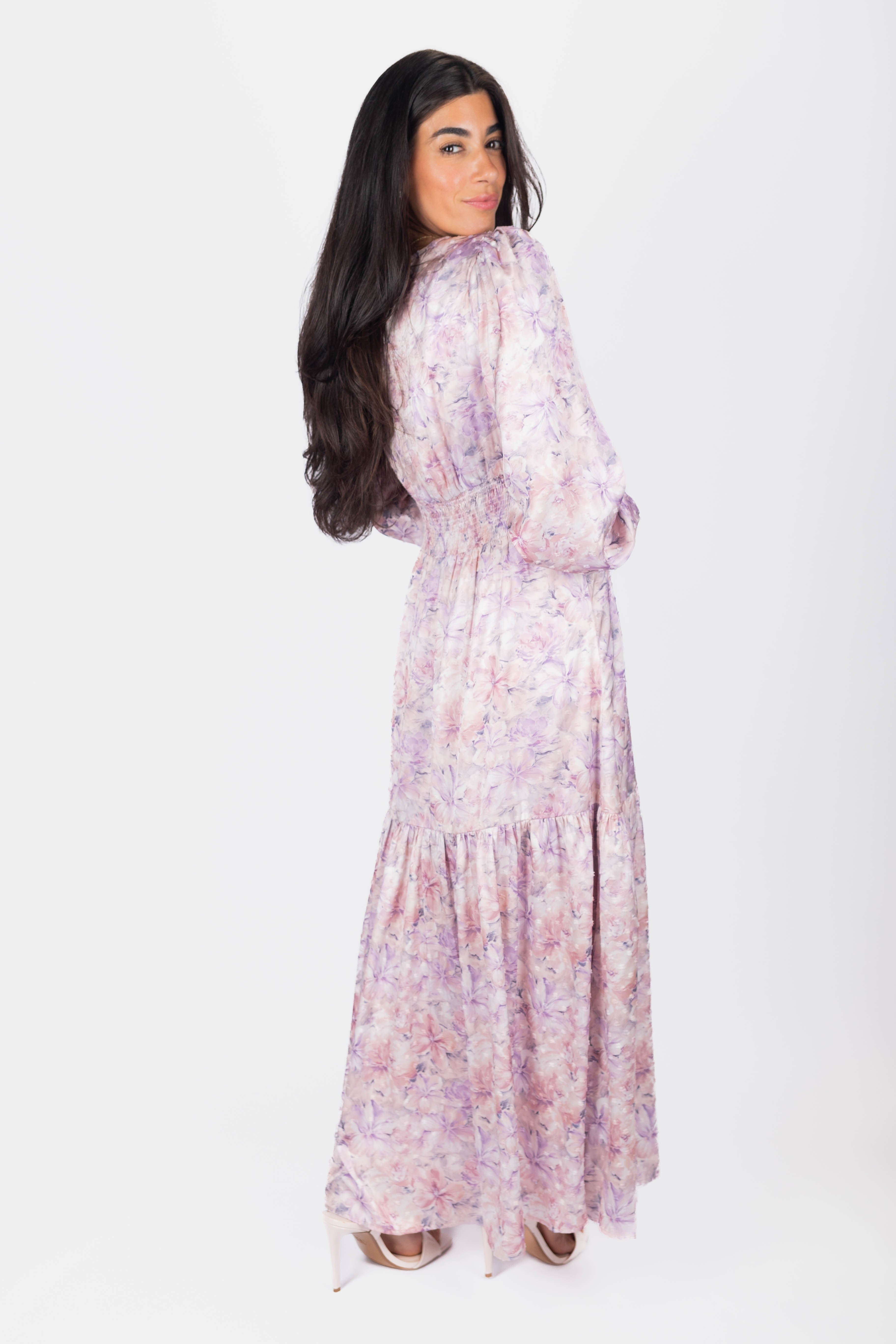Valentina Dress (Light Peach) - Glamourous Grace