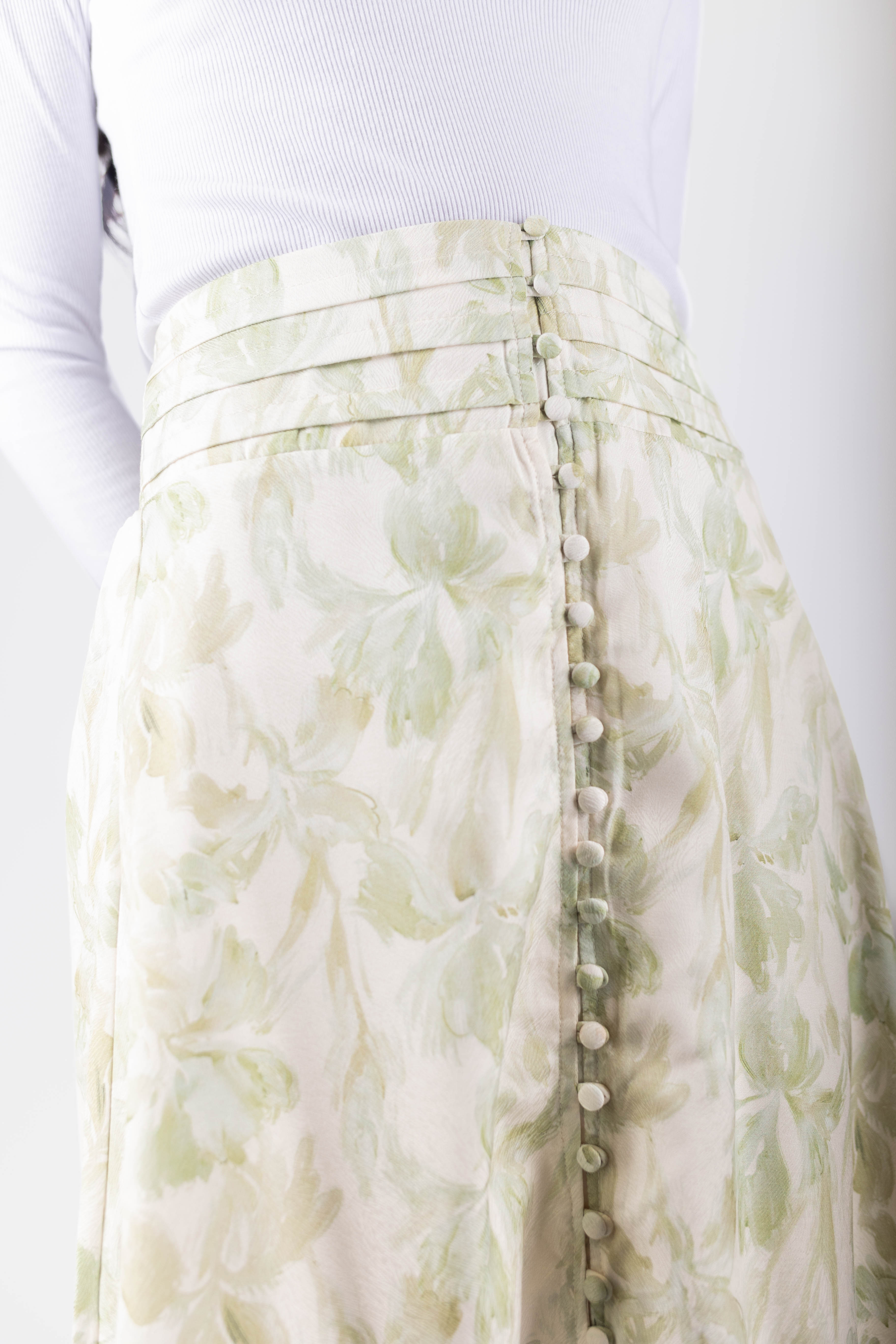 Josephine Skirt (Green) - Glamourous Grace