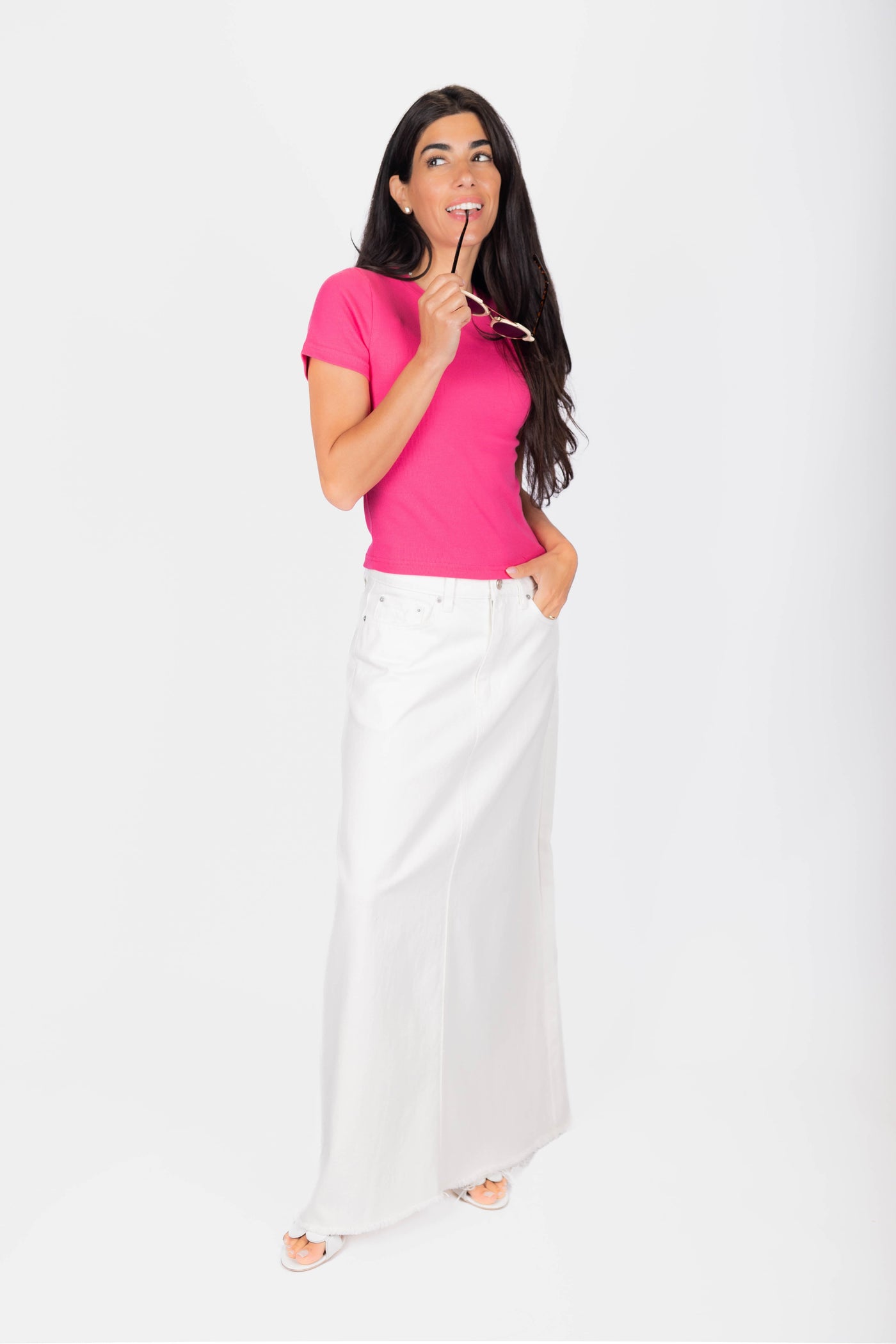 Jill Skirt (White) - Glamourous Grace