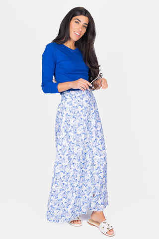 Josephine Skirt (Blue/White)