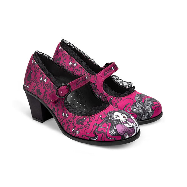 Carmilla Women's Mary Jane Mid Heels - Glamourous Grace