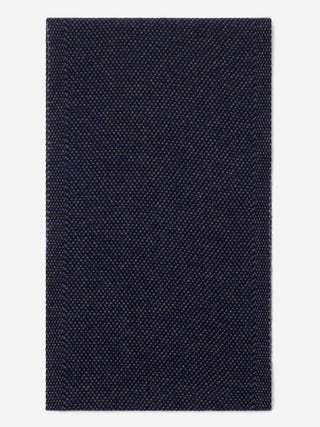 Riccardo (blue & brown) - Italian cashmere scarf with pattern - Glamourous Grace