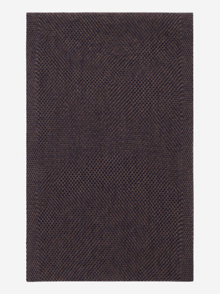 Riccardo (brown & blue) - Italian cashmere scarf with pattern - Glamourous Grace
