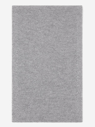 Riccardo (grey & white) - Italian 100% cashmere scarf with pattern - Glamourous Grace