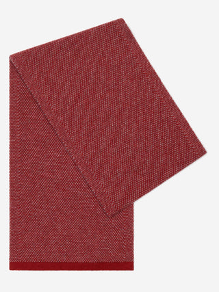 Riccardo (red & grey) - Italian 100% cashmere scarf with pattern - Glamourous Grace