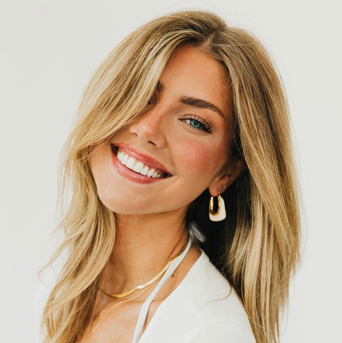 Cha-Cha Resin Hoop Earrings - WATERPROOF - Glamourous Grace