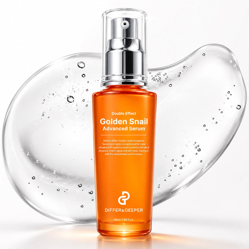 DIFFER&DEEPER Double Effect Golden Snail Advanced Serum (50ml) - Glamourous Grace