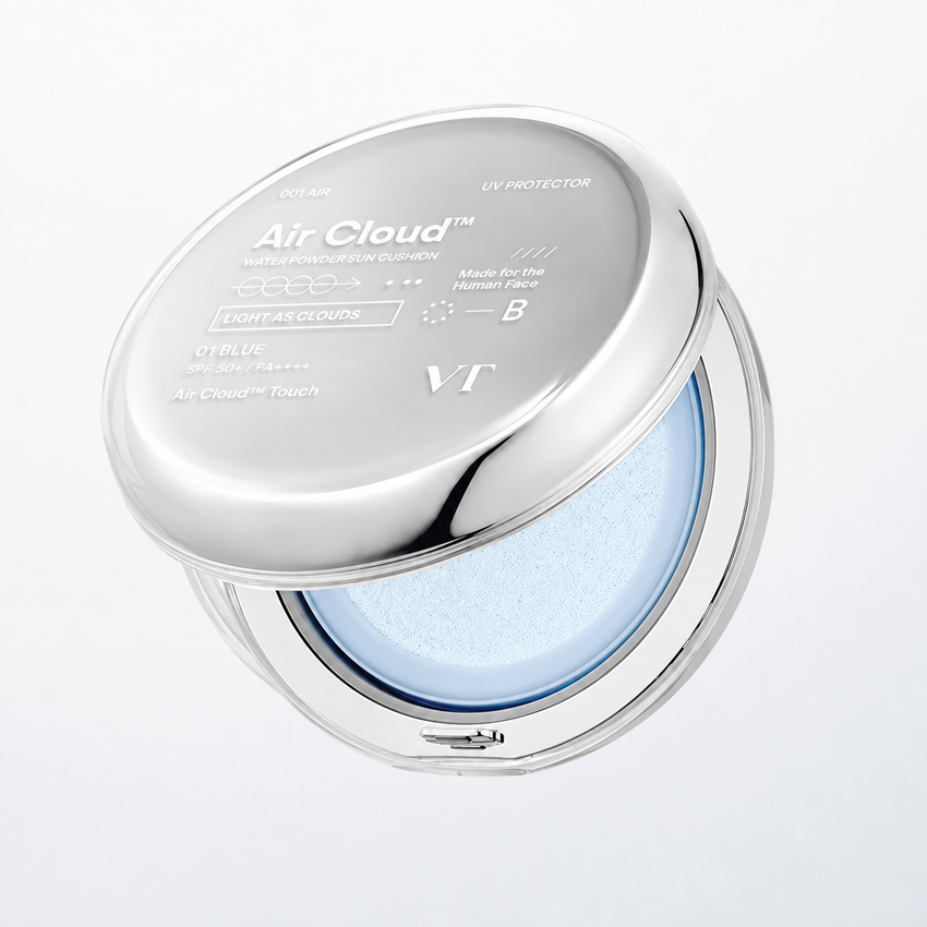 VT Air Cloud Water Powder Sun Cushion (12g) - Glamourous Grace