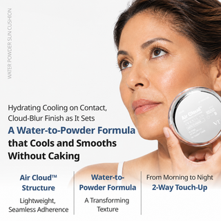 VT Air Cloud Water Powder Sun Cushion (12g) - Glamourous Grace