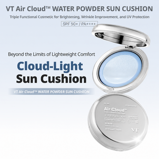 VT Air Cloud Water Powder Sun Cushion (12g) - Glamourous Grace