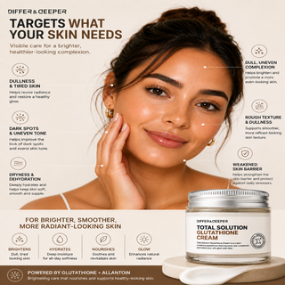 DIFFER&DEEPER Total Solution Glutathione Cream (70g) - Glamourous Grace
