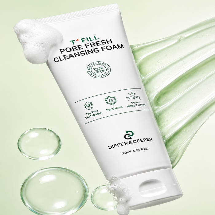 DIFFER & DEEPER T+Fill Pore Fresh Cleansing Foam (120m) - Glamourous Grace