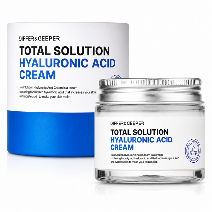 DIFFER&DEEPER Total Solution Hyaluronic Acid Cream (70g) - Glamourous Grace