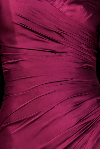 Off Shoulder Satin Dress with Slit | 28957 - Glamourous Grace