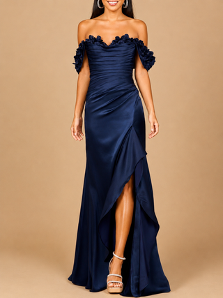 Off Shoulder Crepe Gown | 28916 - Glamourous Grace