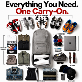 Grey Leather Carry-On Patented Backpack (Only 300 Made)