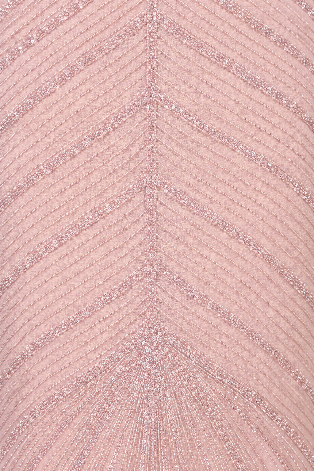 Cape Sleeve Beaded Gown