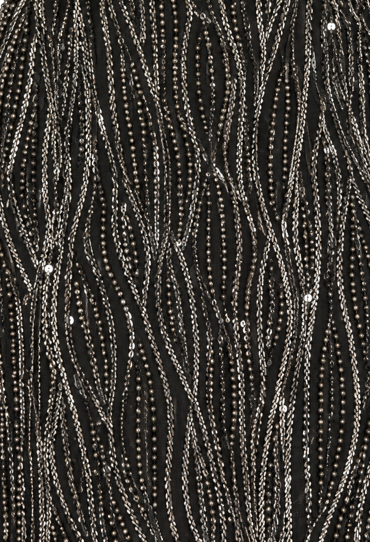 V-Neck Fitted Gown  - OUTLET