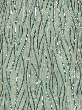 Beaded Gown With Cape Sleeves