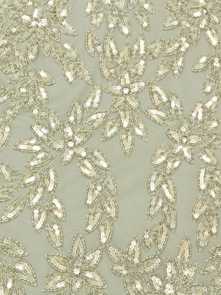 Embellished Gown with Slit - OUTLET