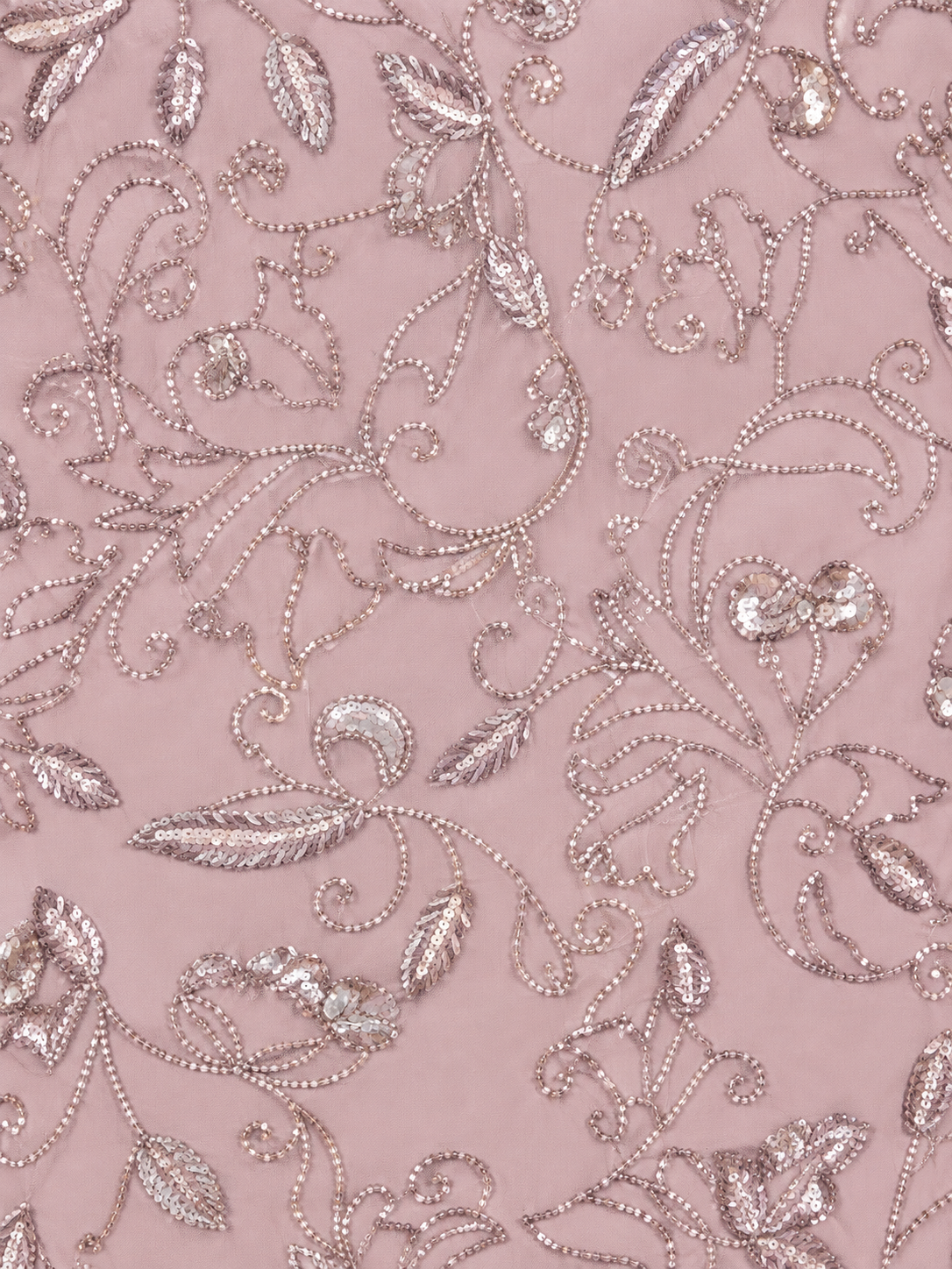Embellished Gown with Slit And Spaghetti Straps  - OUTLET