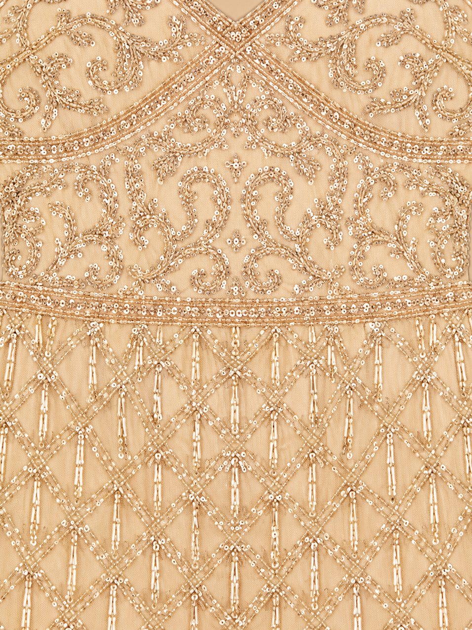 Spaghetti Strap Cocktail Dress with Fringes