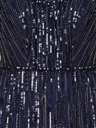 Short Sleeve, Beaded Mermaid Gown