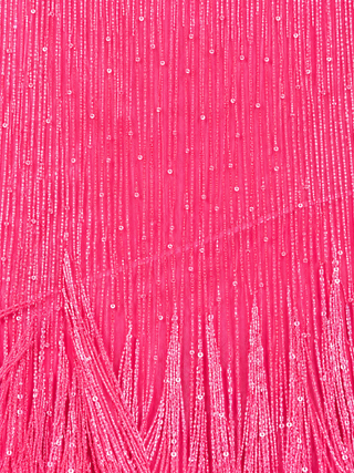 Spaghetti Strap Fringe Dress