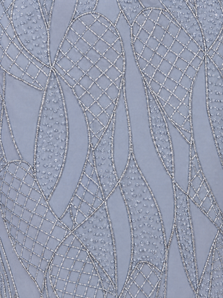 V Neck Beaded Long Sleeve Dress