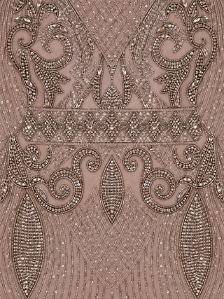 Sleeveless V-Neck Beaded Dress