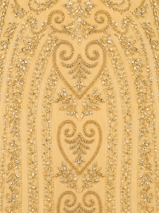 V Neck Beaded Long Sleeve Dress