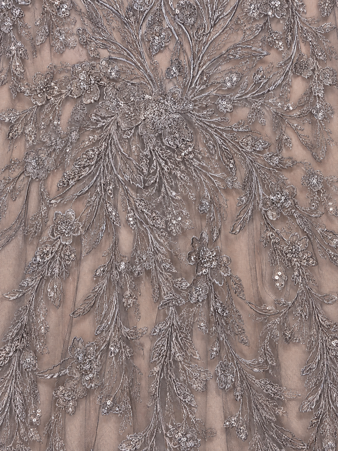 Sheath Lace Gown with Cap Sleeves
