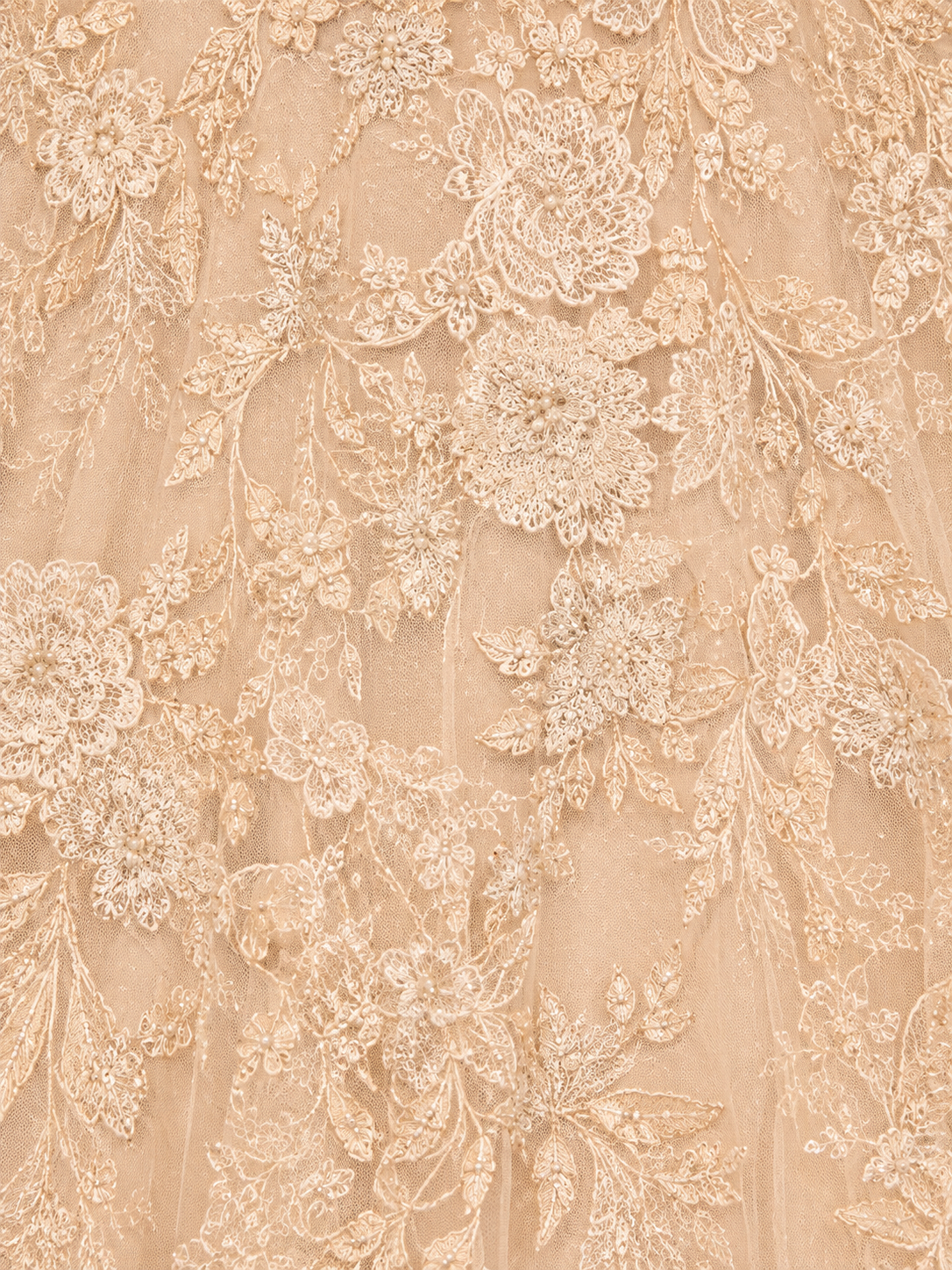 Lace Ballgown with Long Sleeves
