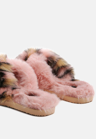 Chipmunk Faux Fur Indoor Flats