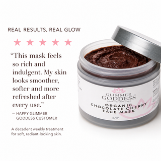 Organic Chocolate Cherry Face Mask – Antioxidant Anti-Aging Treatment - Glamourous Grace