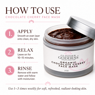 Organic Chocolate Cherry Face Mask – Antioxidant Anti-Aging Treatment - Glamourous Grace