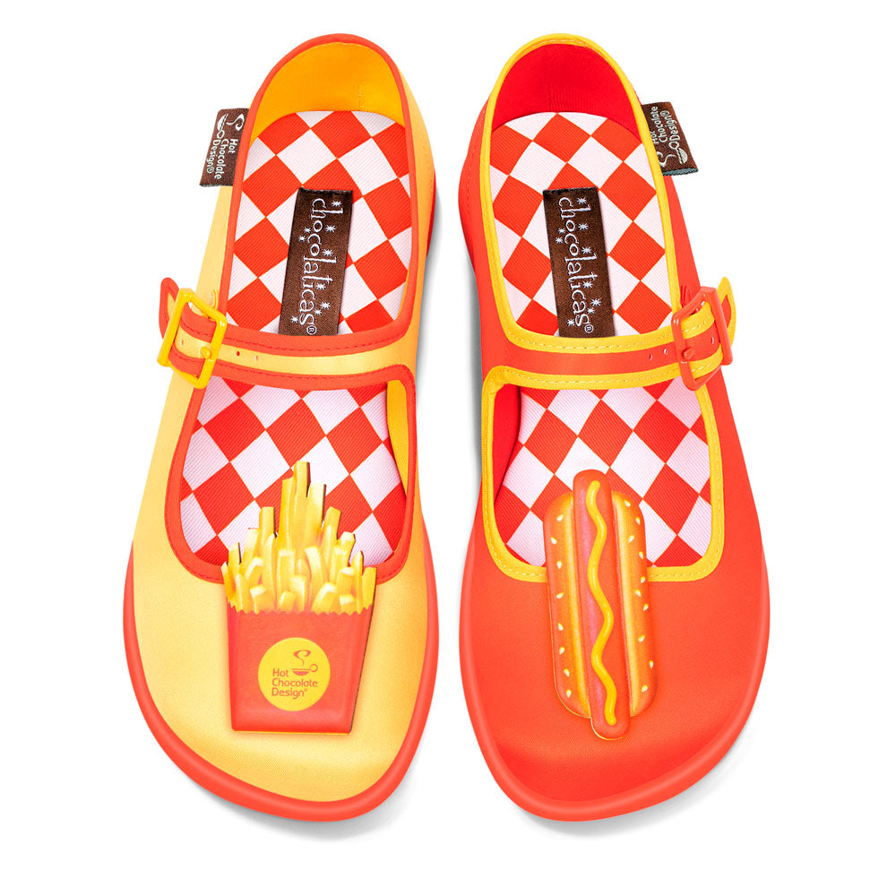 Hot Dog Women's Mary Jane Flats - Glamourous Grace
