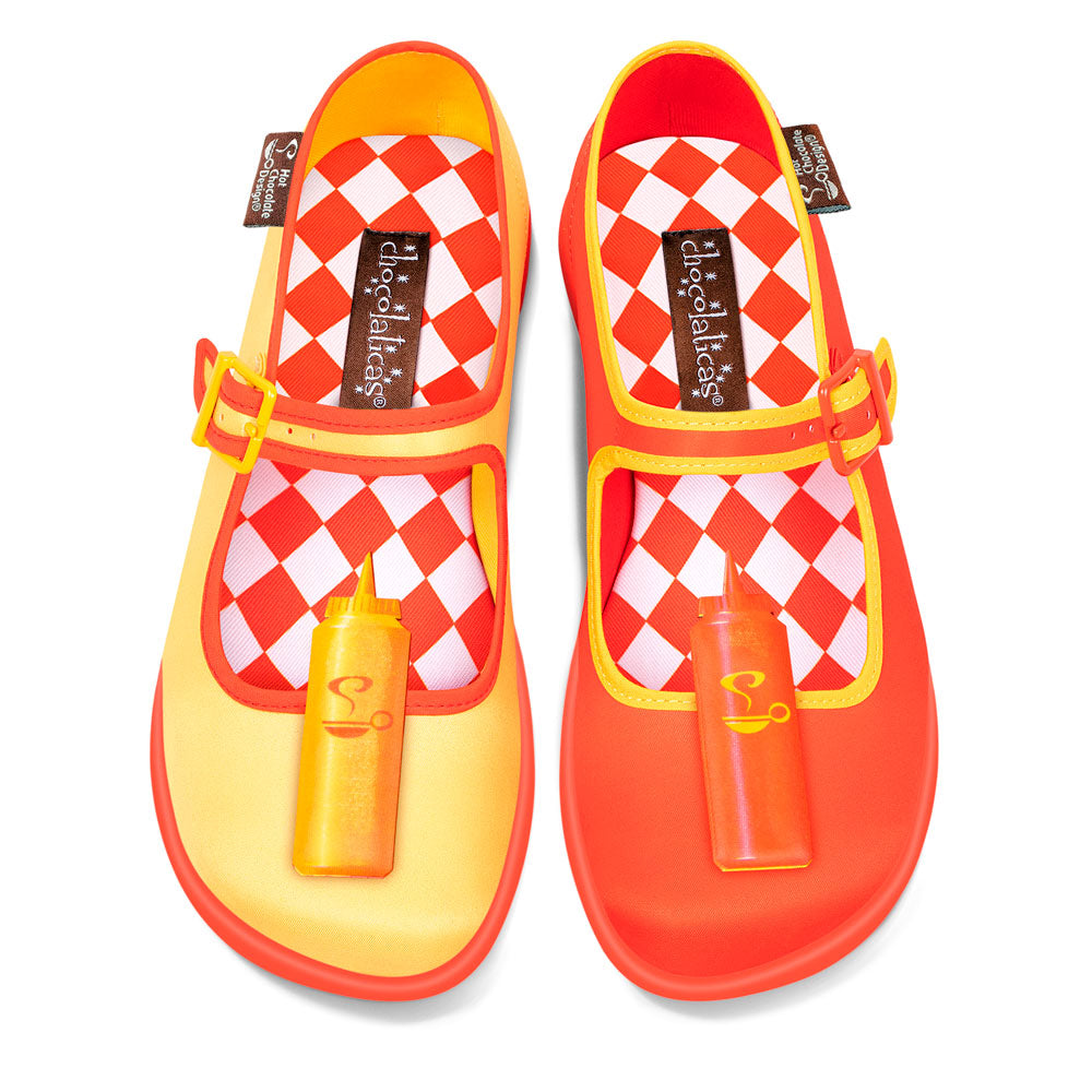 Hot Dog Women's Mary Jane Flats - Glamourous Grace