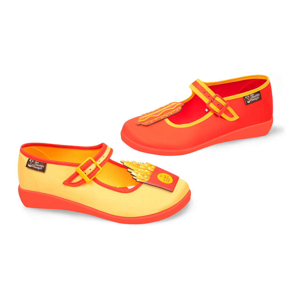 Hot Dog Women's Mary Jane Flats - Glamourous Grace