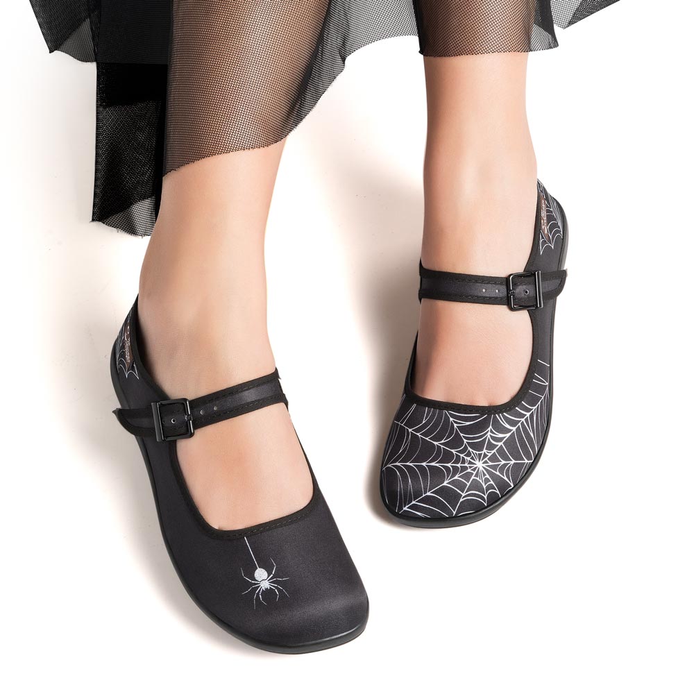 Spider Women's Mary Jane Flats - Glamourous Grace
