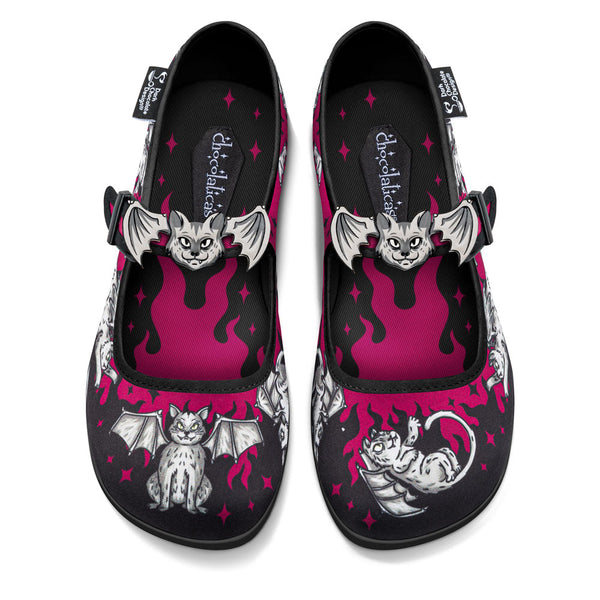 Chocolaticas® The Gargoyle Cats Women's Mary Jane Flat - Glamourous Grace