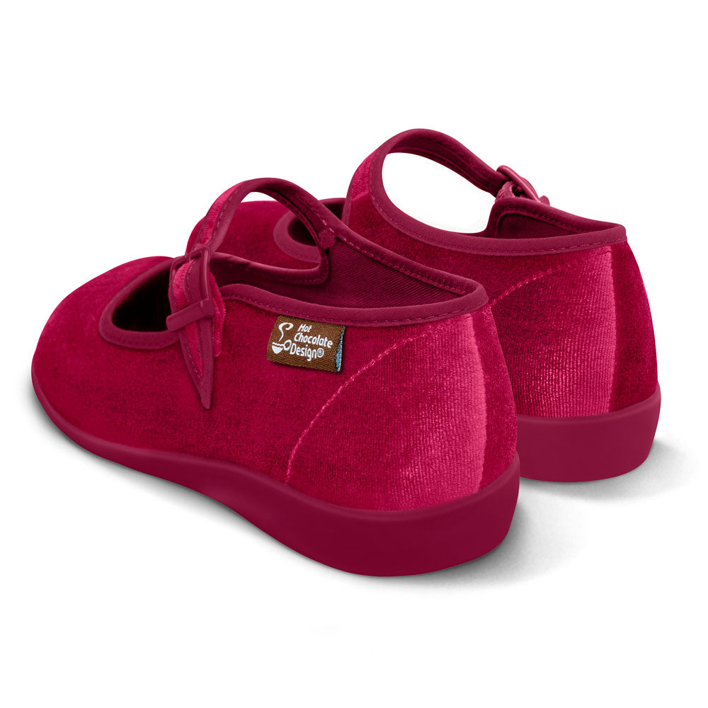 Red Wine Women's Mary Jane Flats - Glamourous Grace