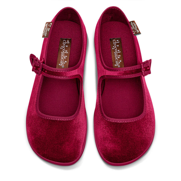 Red Wine Women's Mary Jane Flats - Glamourous Grace