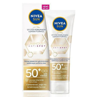 Nivea Sunscreen Face Cream SPF50 - Anti-Aging Sun Protection for Face, Neck, and Decolletage - Non-Greasy, Dermatologically Approved - Glamourous Grace
